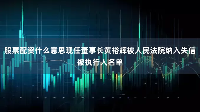 股票配资什么意思现任董事长黄裕辉被人民法院纳入失信被执行人名单
