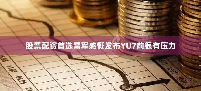 股票配资首选雷军感慨发布YU7前很有压力