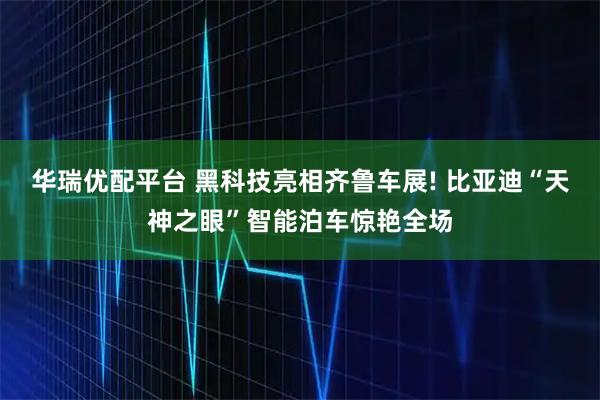 华瑞优配平台 黑科技亮相齐鲁车展! 比亚迪“天神之眼”智能泊车惊艳全场